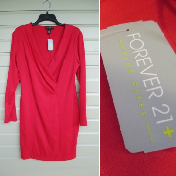 Forever 21 Dresses & Skirts - Forever 21 | Red Bodycon Sheath Dress 1X